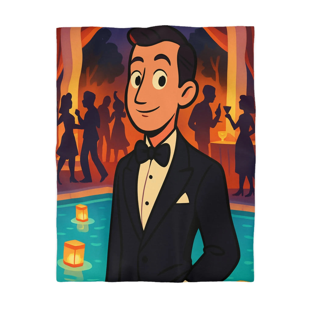 Élégance Nocturne : Motifs Inspirés de Soirées Glamour Art Déco Pour Chambre Distinguée