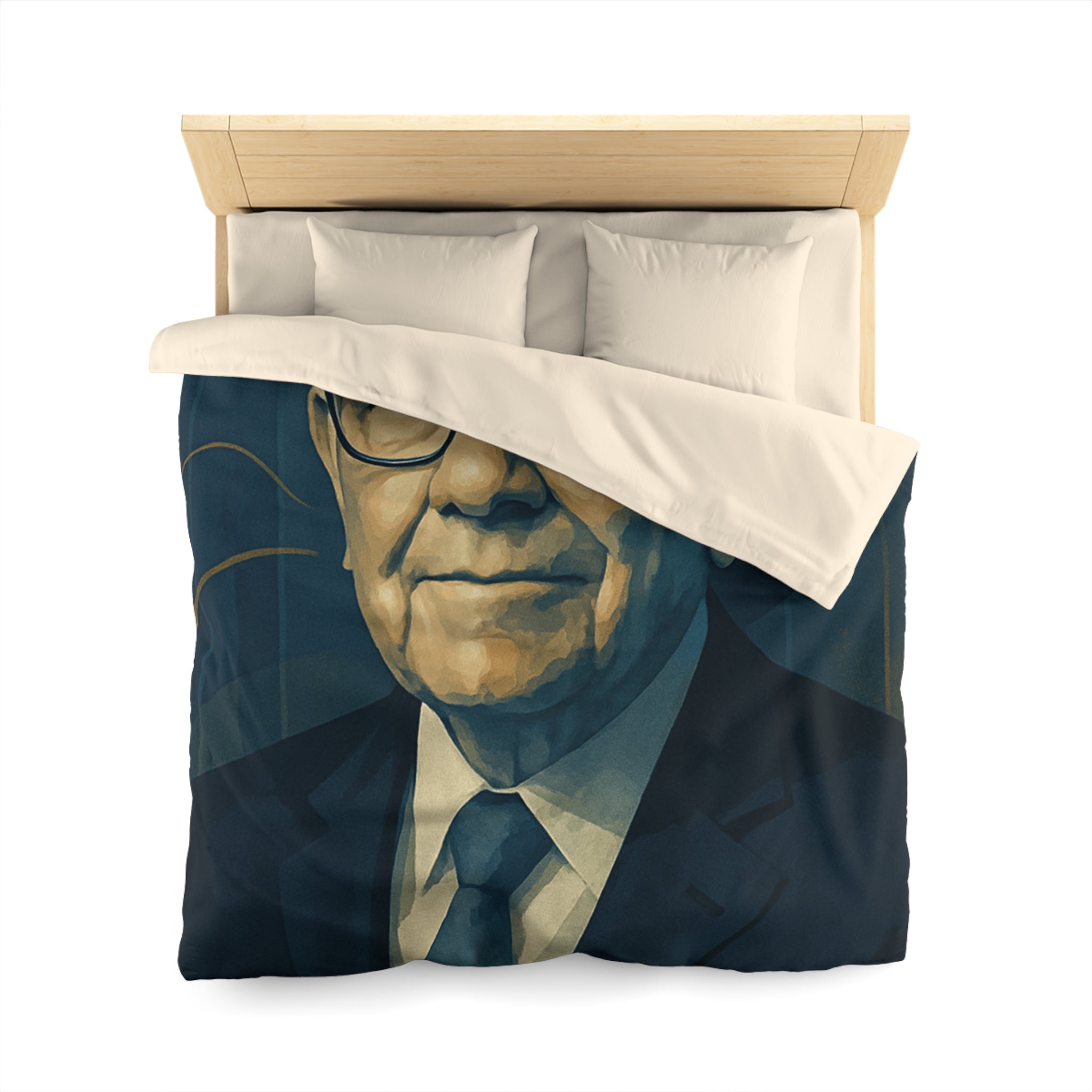 Housse de Couette Microfibre Design Artistique Moderne Décoration Chambre Confort Premium