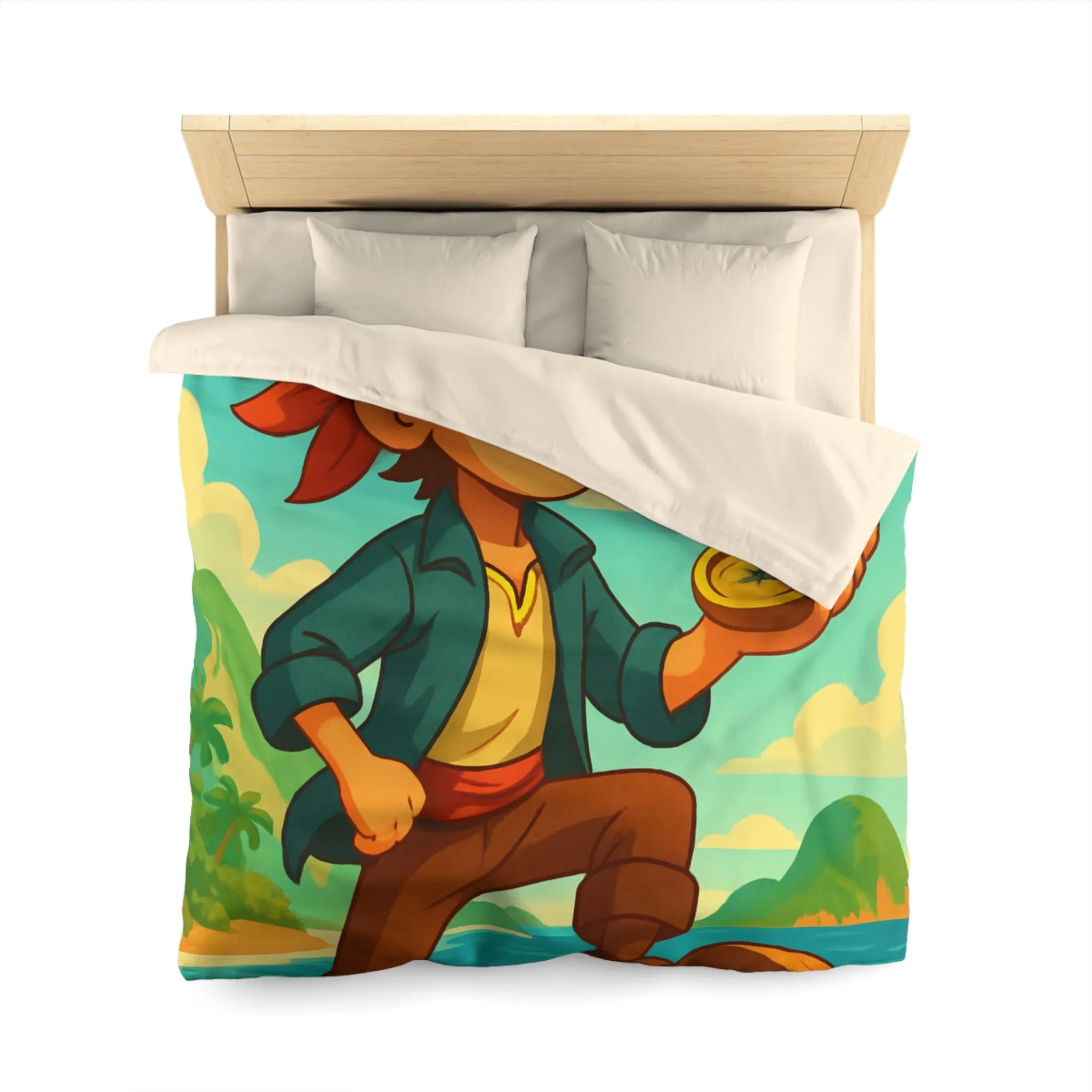 Aventurier intrépide sur un bateau avec une boussole en quête de trésors maritimes