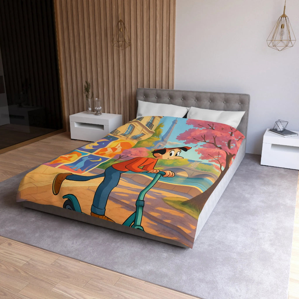 Housse de Couette Microfibre Création Artistique Moderne Design Exclusif Décoration Chambre