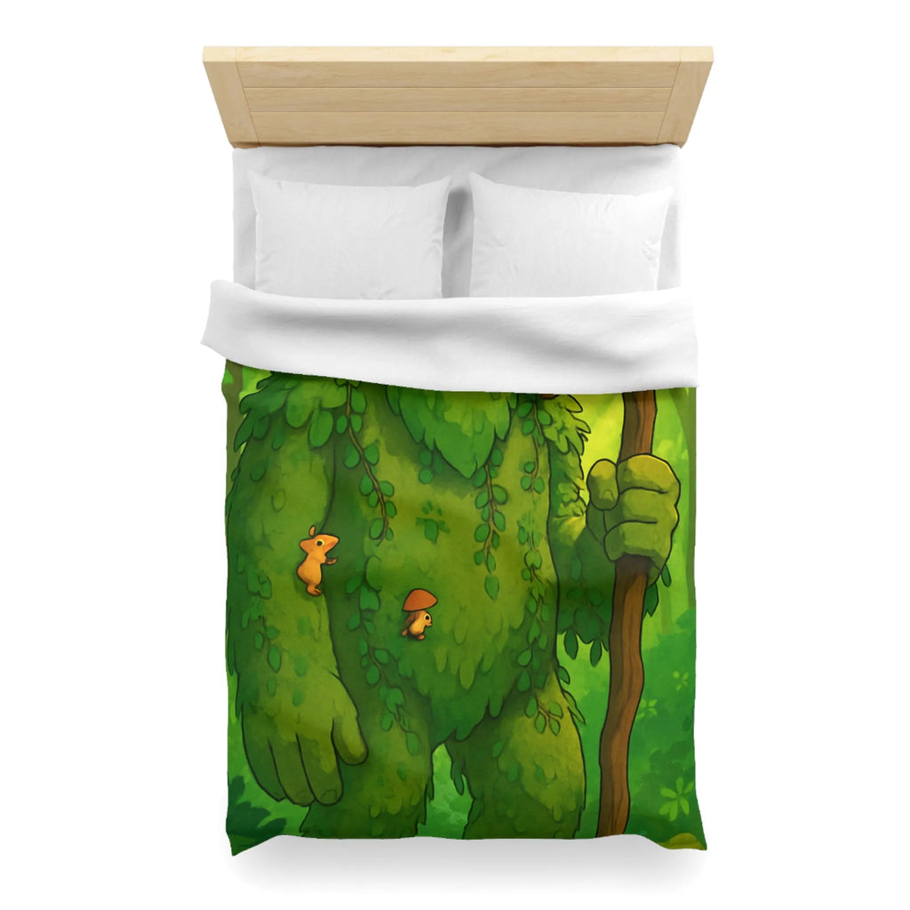 Housse de Couette Enchantée avec Géant Végétal et Forêt de Rêve pour Enfants Héritage