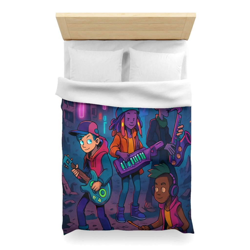 Housse de Couette Microfibre Création Artistique Moderne Design Exclusif Décoration Chambre