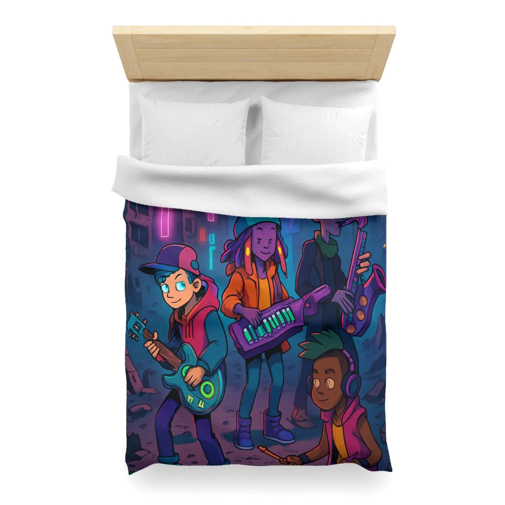 Housse de Couette Microfibre Création Artistique Moderne Design Exclusif Décoration Chambre