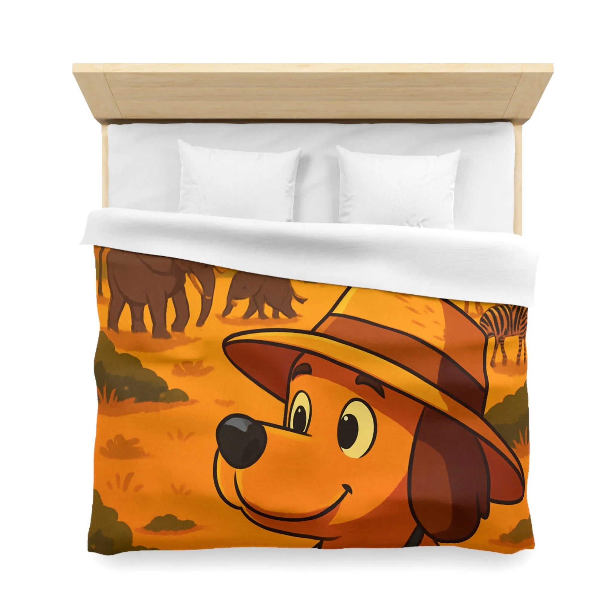 Explorez l'Afrique avec chien mignon et paysages magnifiques pour enfants aventureux