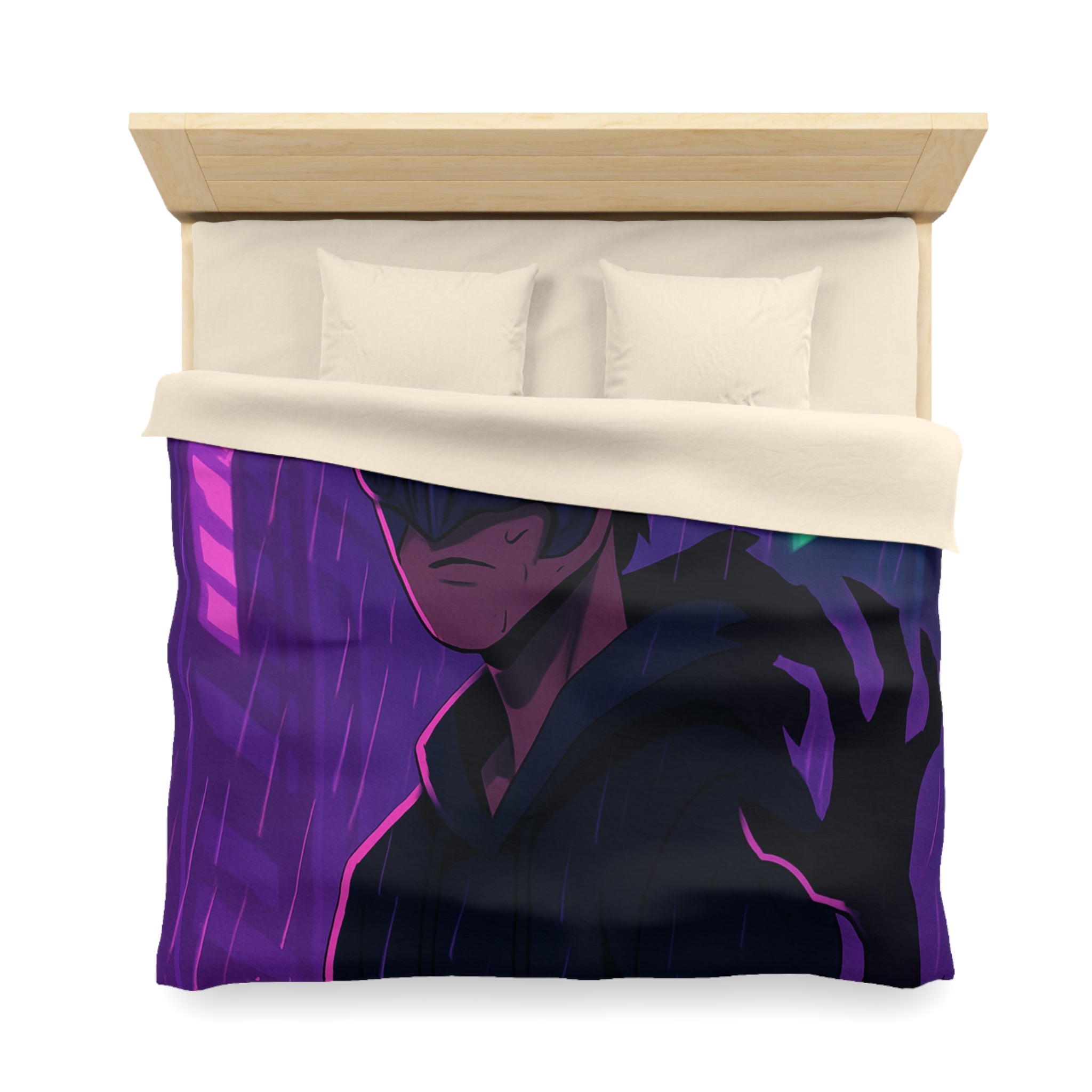 Housse de Couette Microfibre Design Artistique Moderne Décoration Chambre Confort Premium