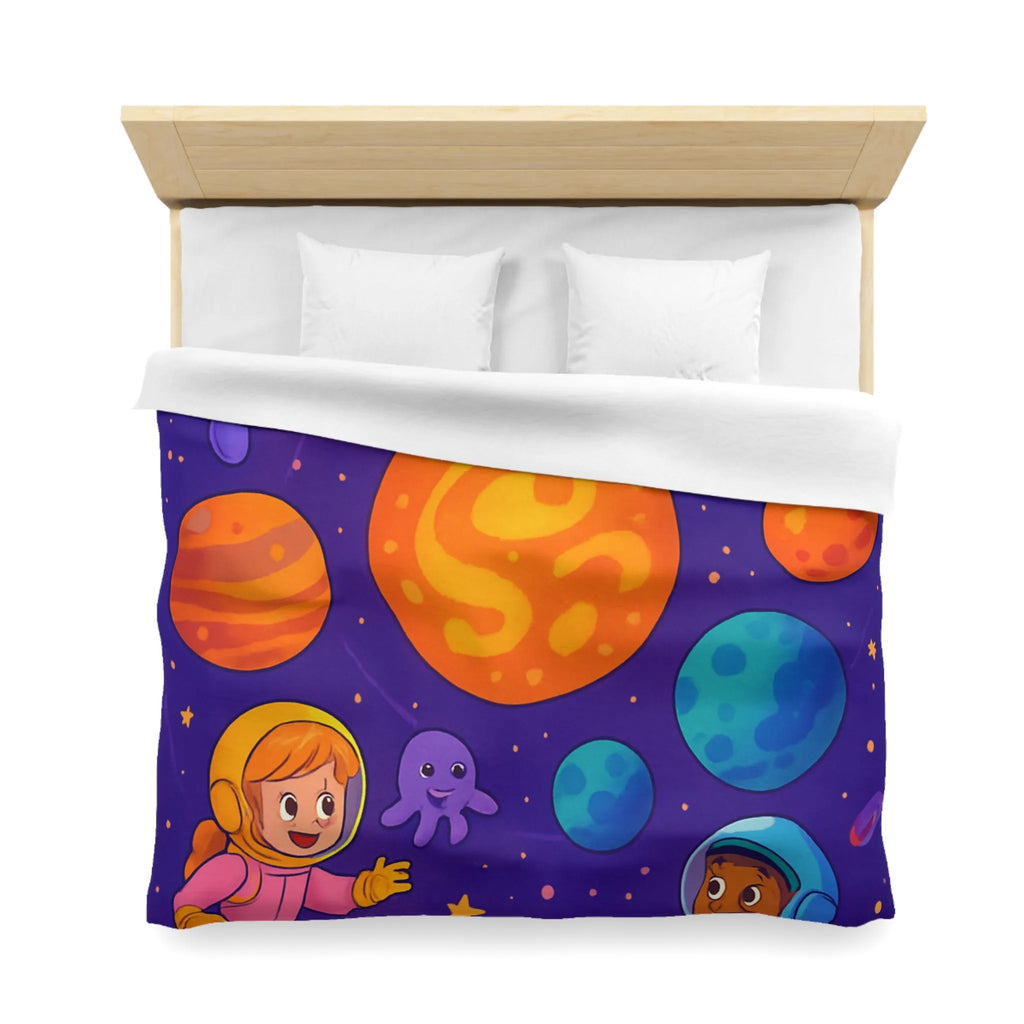 Housse de Couette Microfibre Art Graphique Contemporain Style Décoratif Chambre Tendance