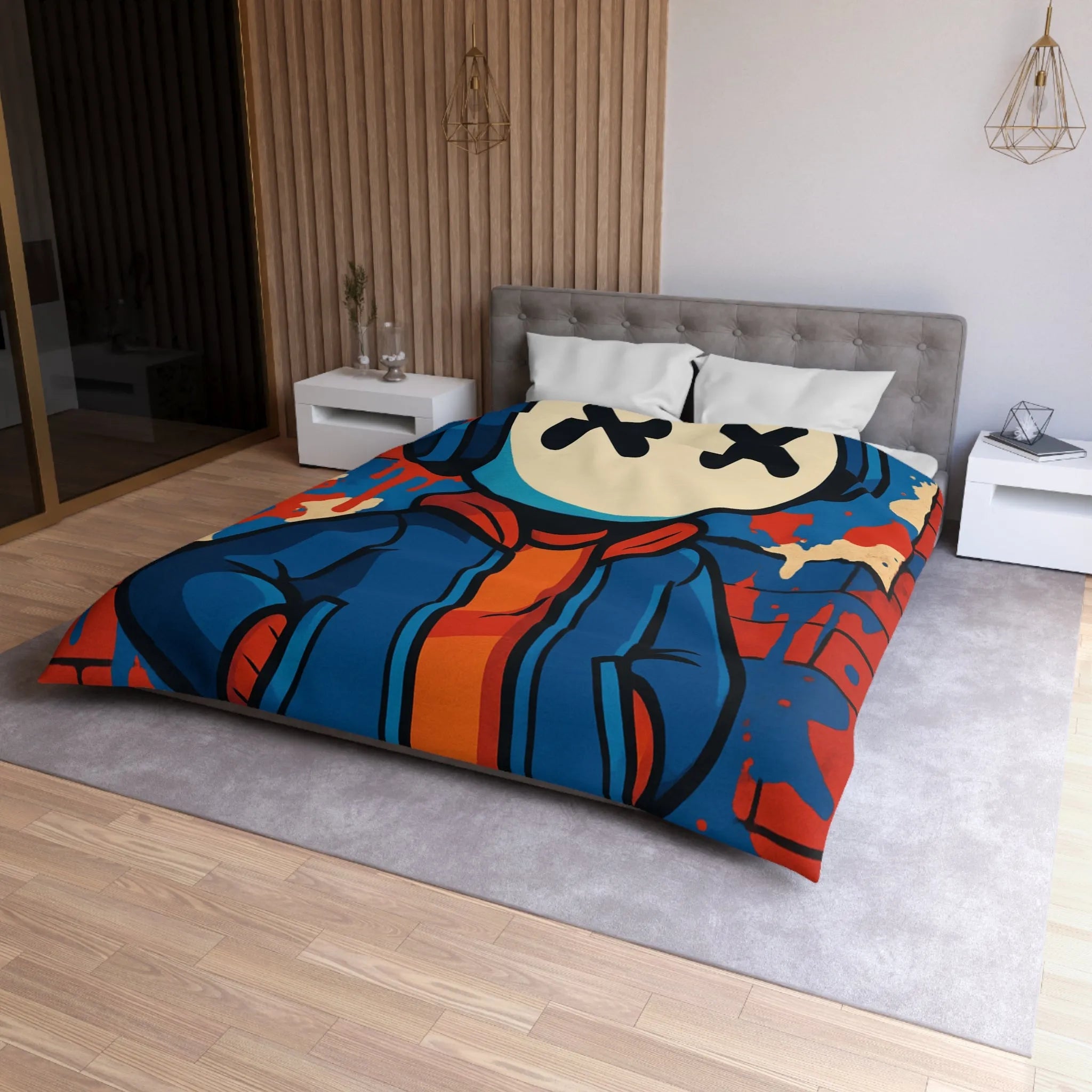 Housse de Couette Microfibre Création Artistique Moderne Design Exclusif Décoration Chambre