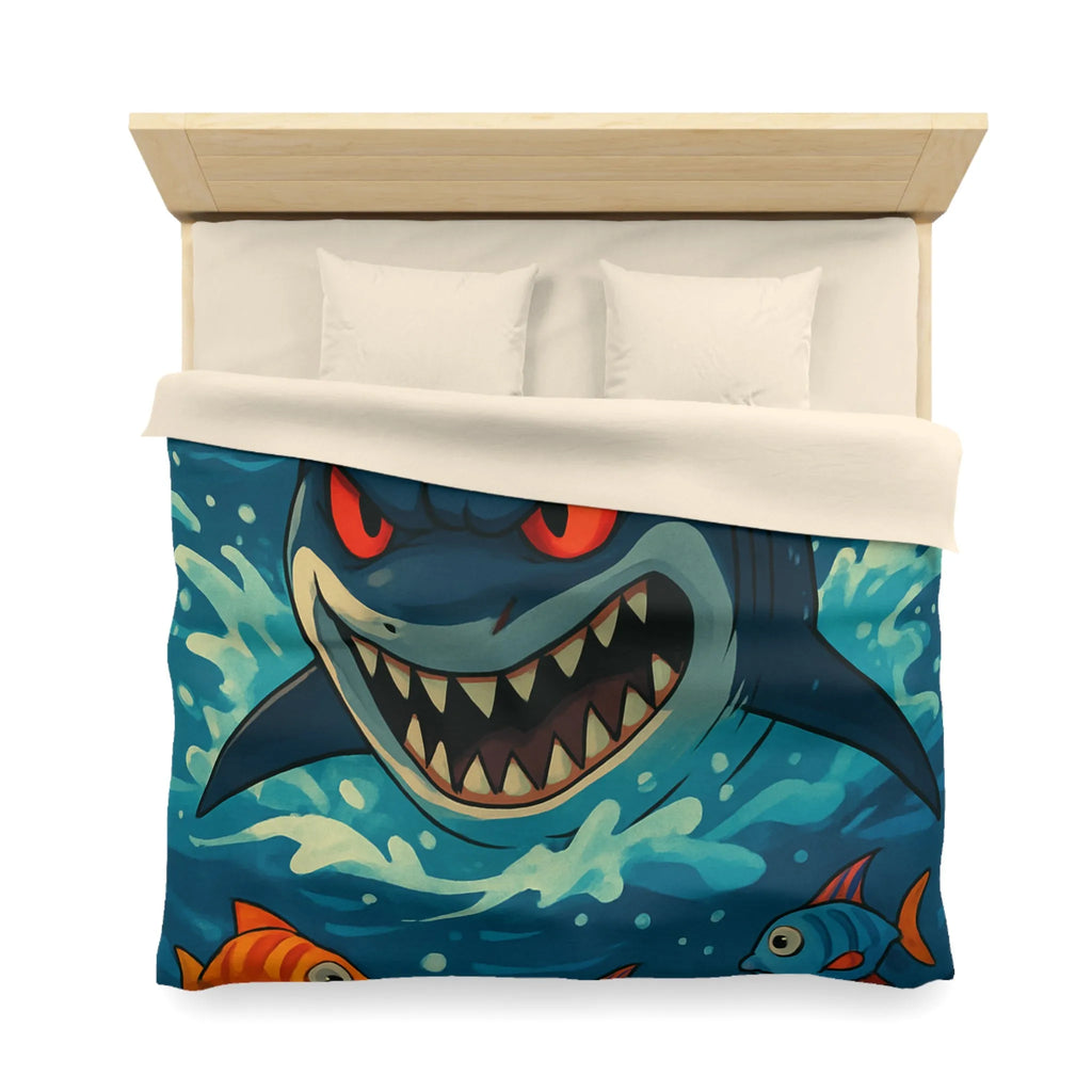 Housse de Couette Colorée aux Requins et Poissons pour Enfants Aventureux et Créatifs