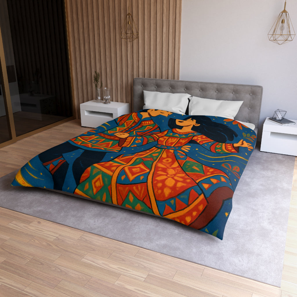 Housse de Couette Microfibre Illustration Unique Design Moderne Décoration Intérieure Raffinée