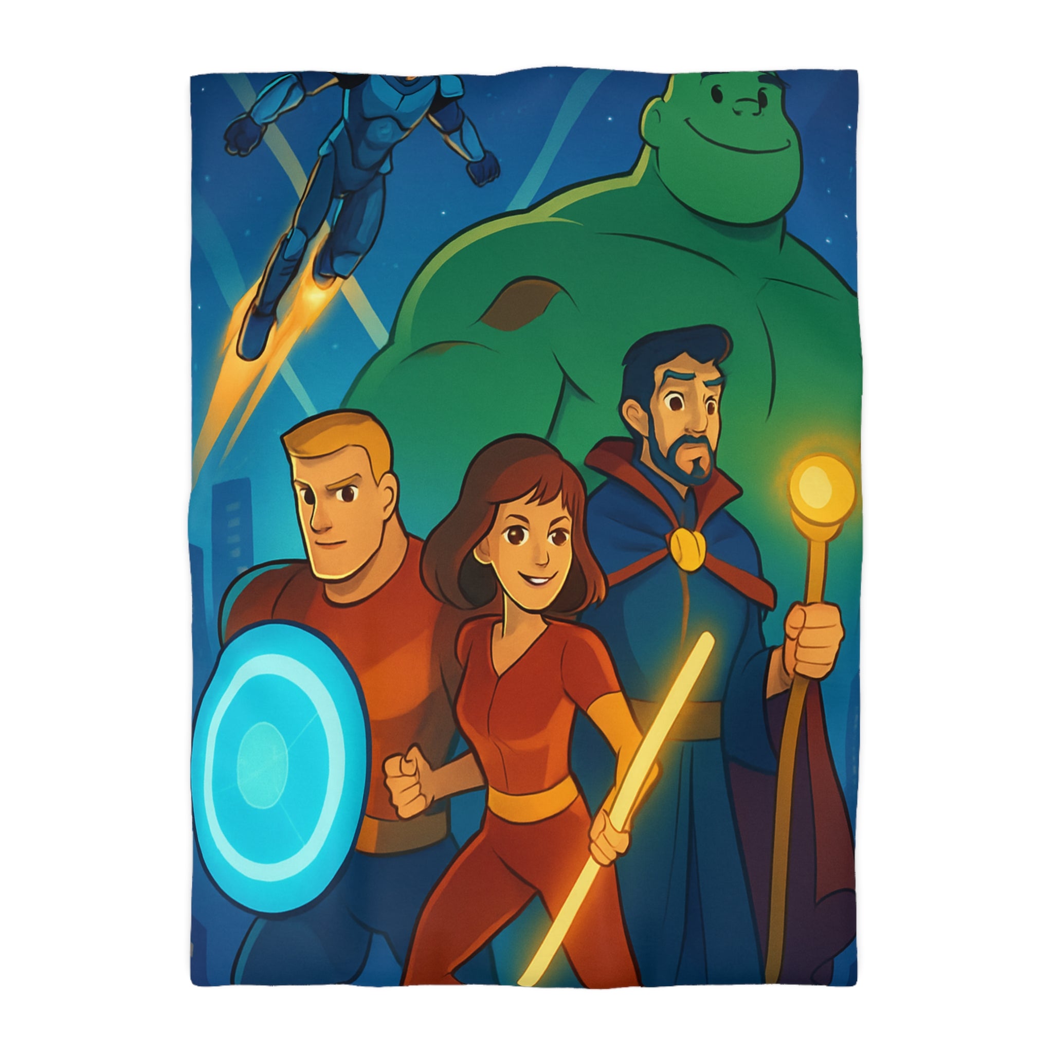 Housse de Couette Microfibre Design Artistique Moderne Décoration Chambre Confort Premium