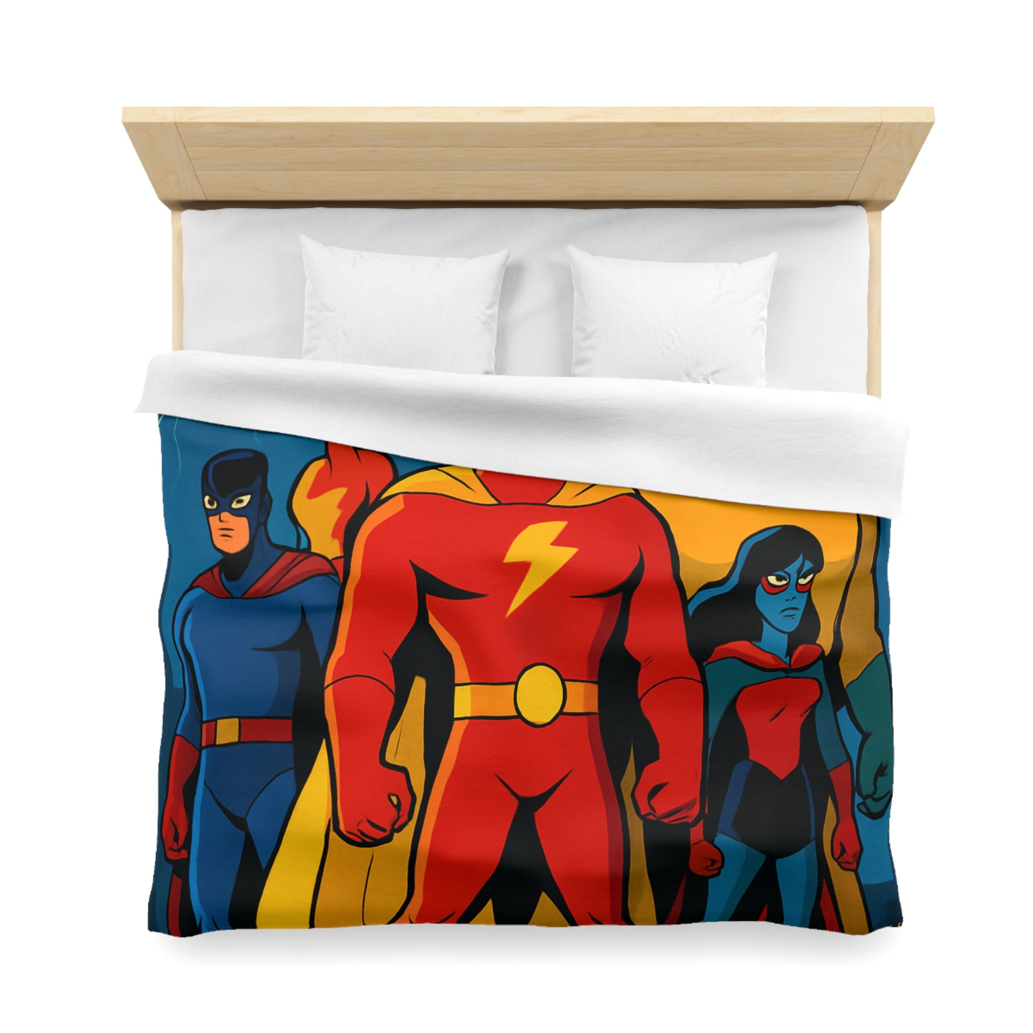 Housse de Couette Microfibre Design Artistique Moderne Décoration Chambre Confort Premium