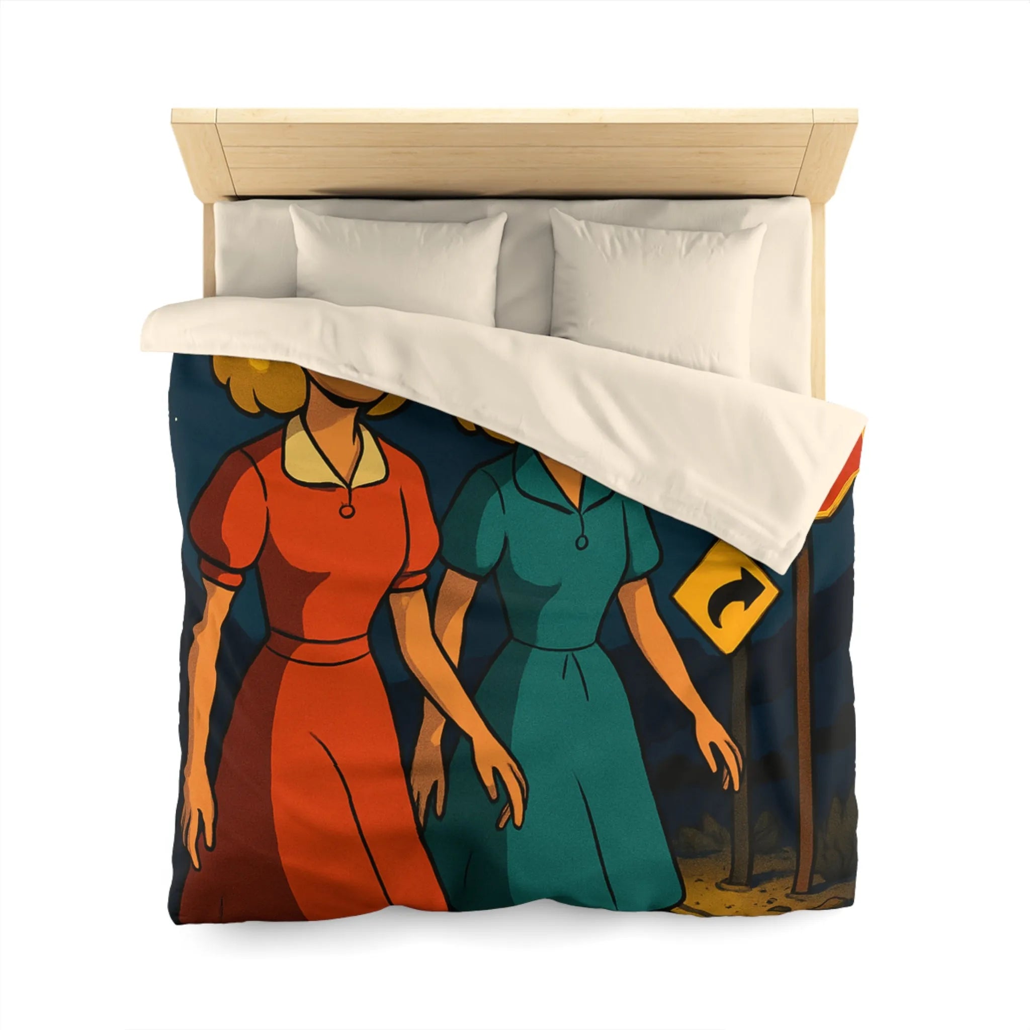 Housse de Couette Microfibre Création Artistique Moderne Design Exclusif Décoration Chambre