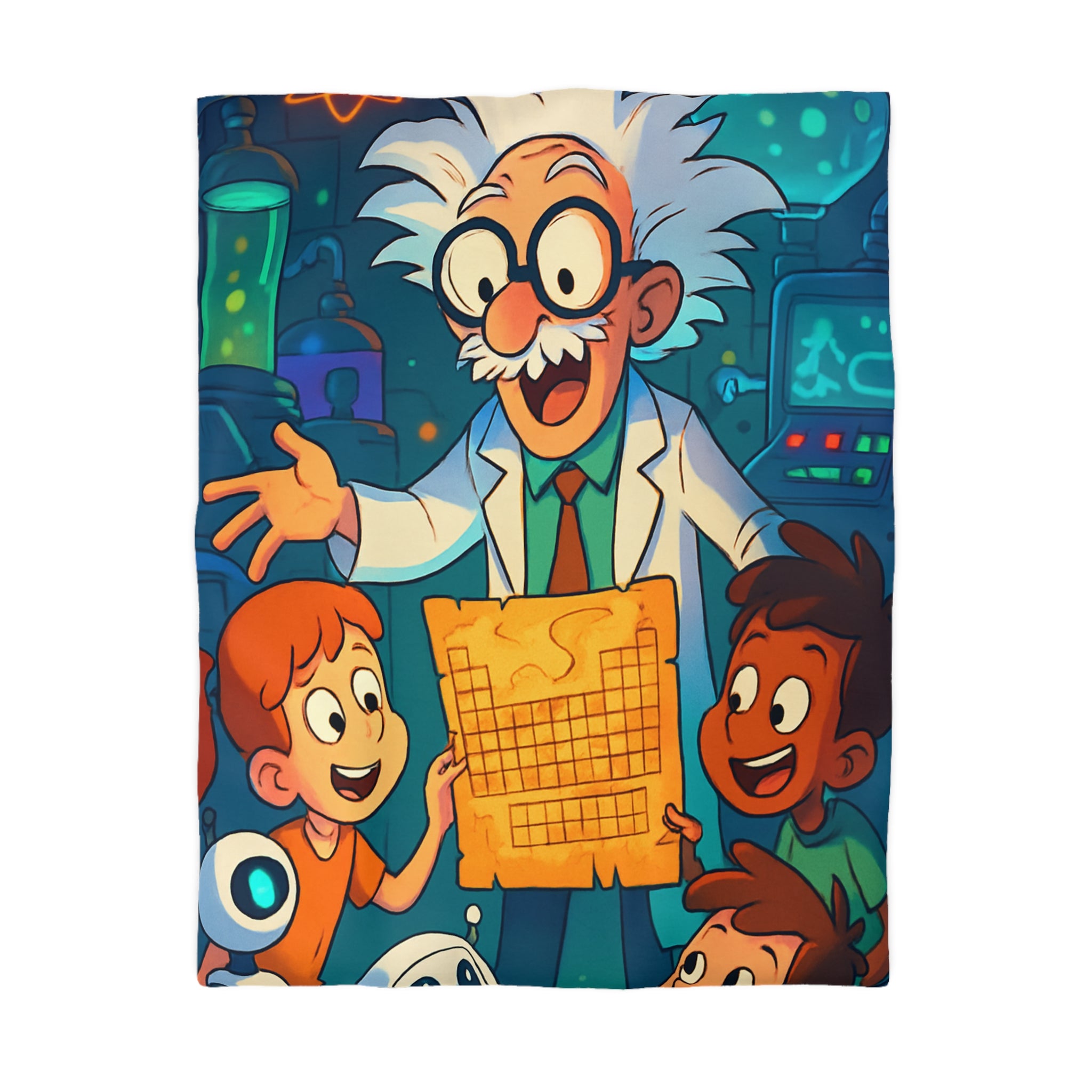 Housse de Couette Microfibre Motif Créatif Original Style Contemporain Chambre Élégante