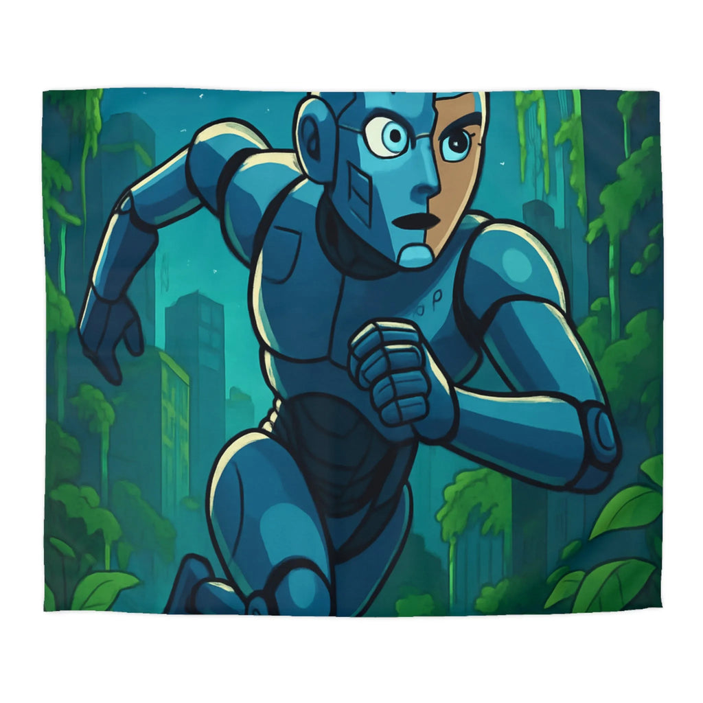 Housse de Couette Microfibre Art Graphique Contemporain Style Décoratif Chambre Tendance