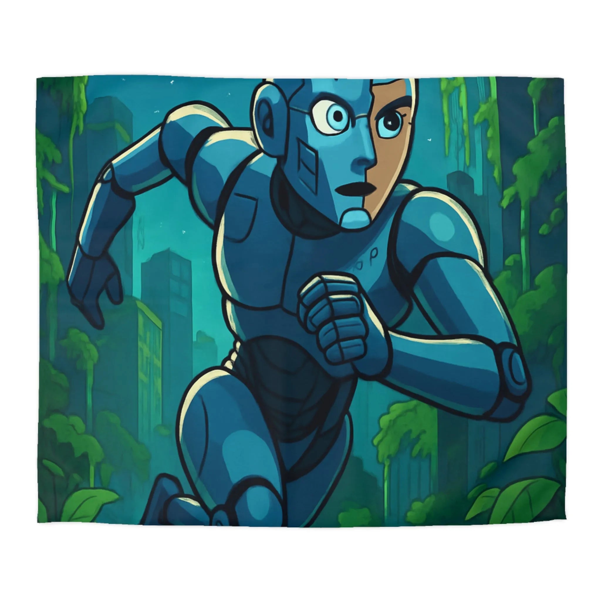 Housse de Couette Microfibre Art Graphique Contemporain Style Décoratif Chambre Tendance