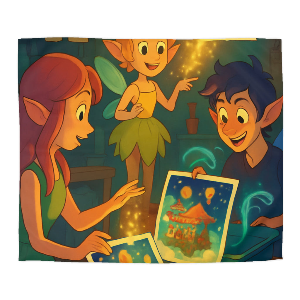 Housse de Couette Microfibre Design Artistique Moderne Décoration Chambre Confort Premium