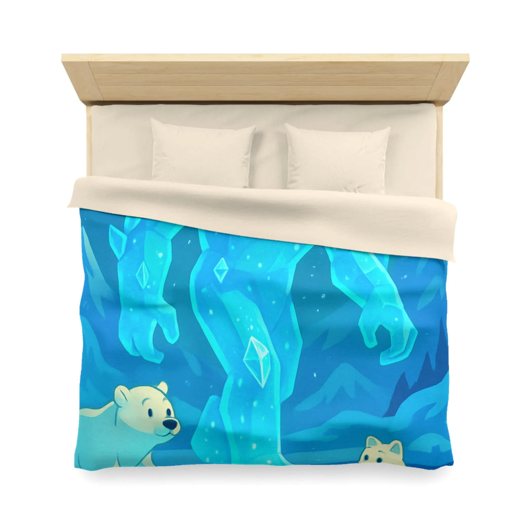 Housse de Couette Microfibre Art Graphique Contemporain Style Décoratif Chambre Tendance