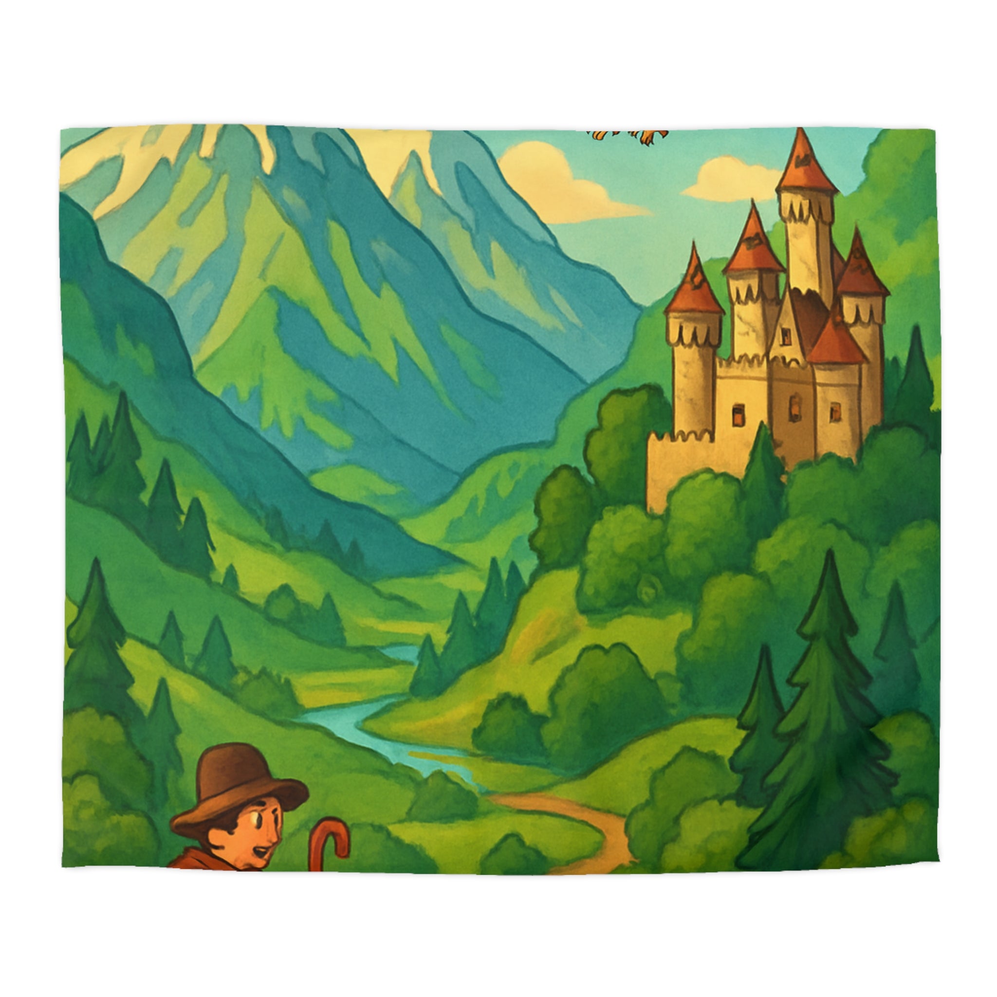 Housse de Couette Microfibre Design Artistique Moderne Décoration Chambre Confort Premium