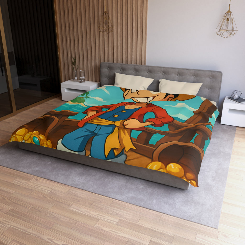 Housse de Couette Microfibre Motif Créatif Original Style Contemporain Chambre Élégante