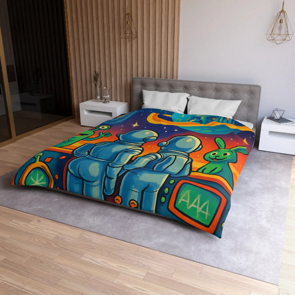 Housse de Couette Microfibre Création Artistique Moderne Design Exclusif Décoration Chambre