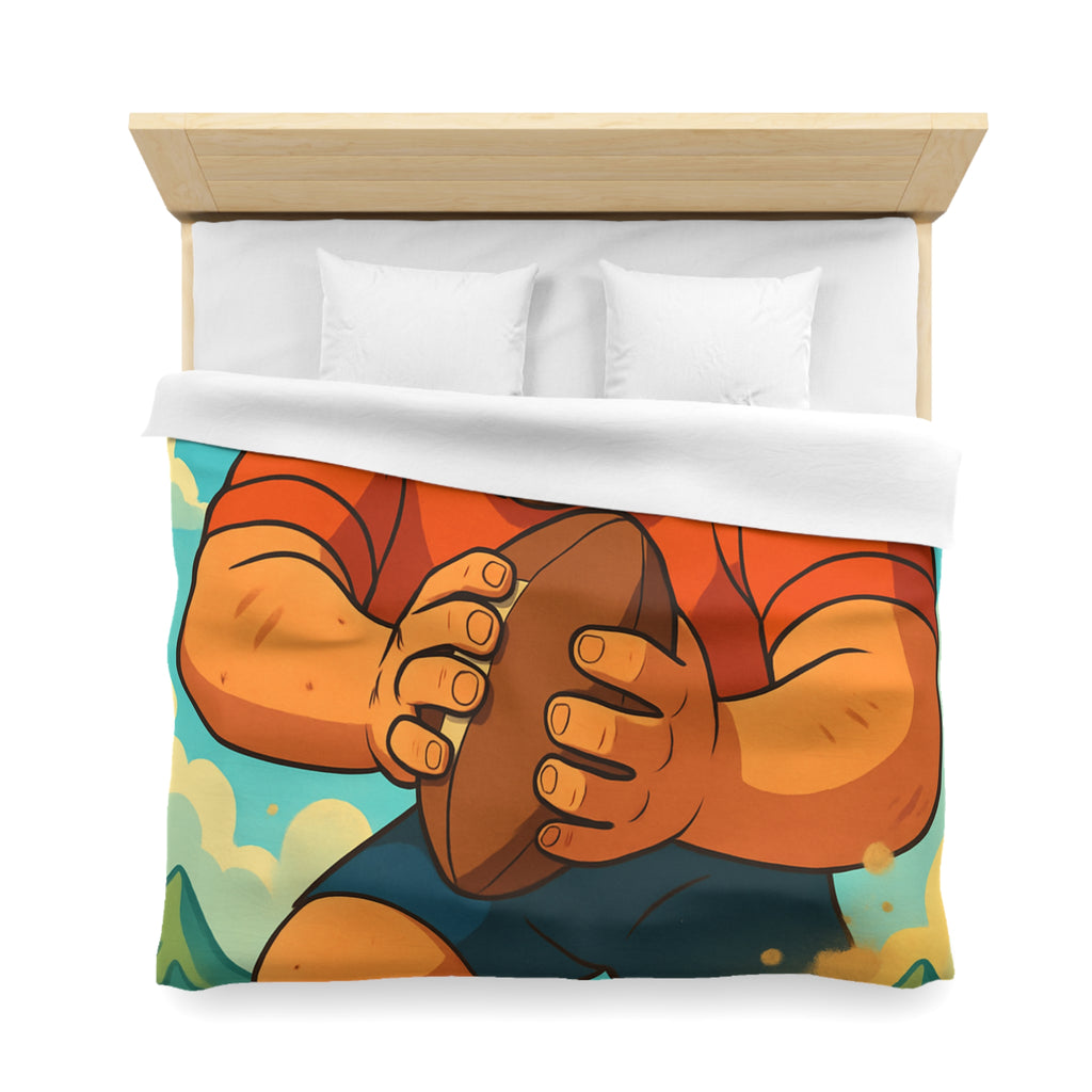 Housse de Couette Microfibre Motif Créatif Original Style Contemporain Chambre Élégante