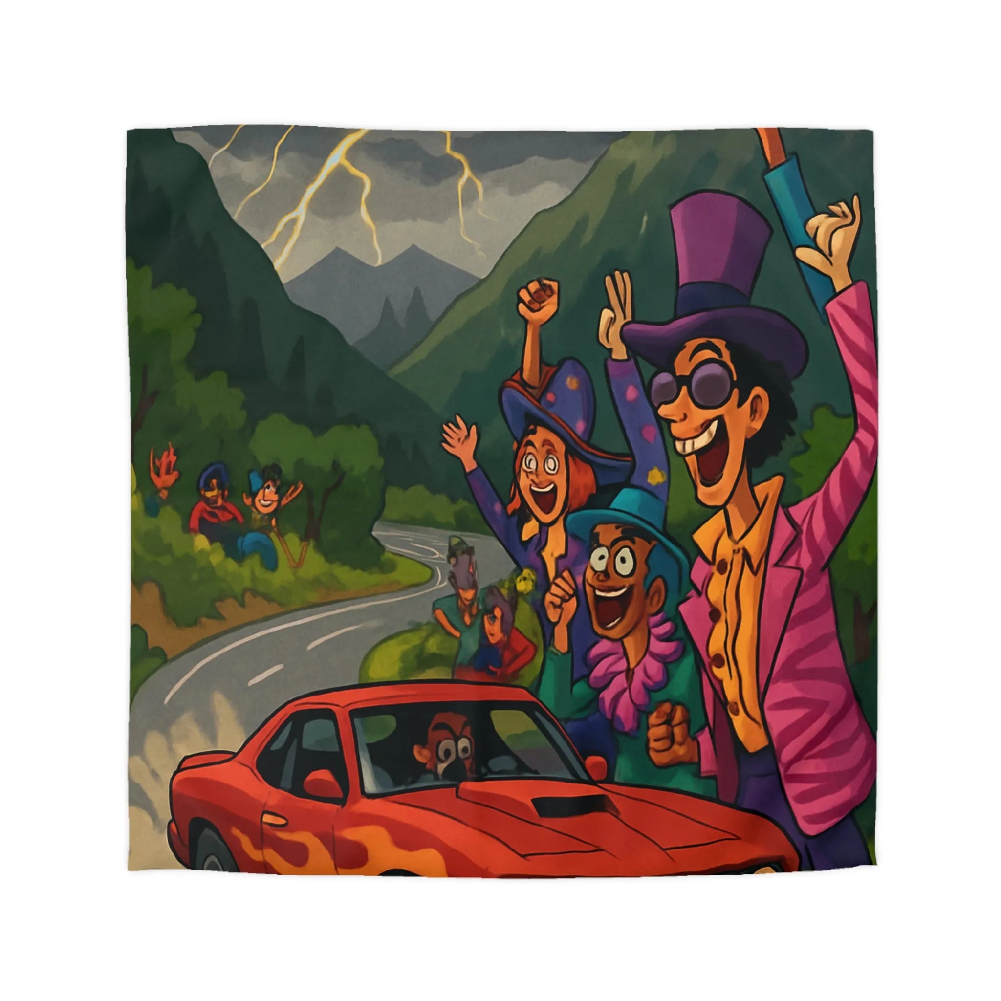 Housse de Couette Microfibre Création Artistique Moderne Design Exclusif Décoration Chambre