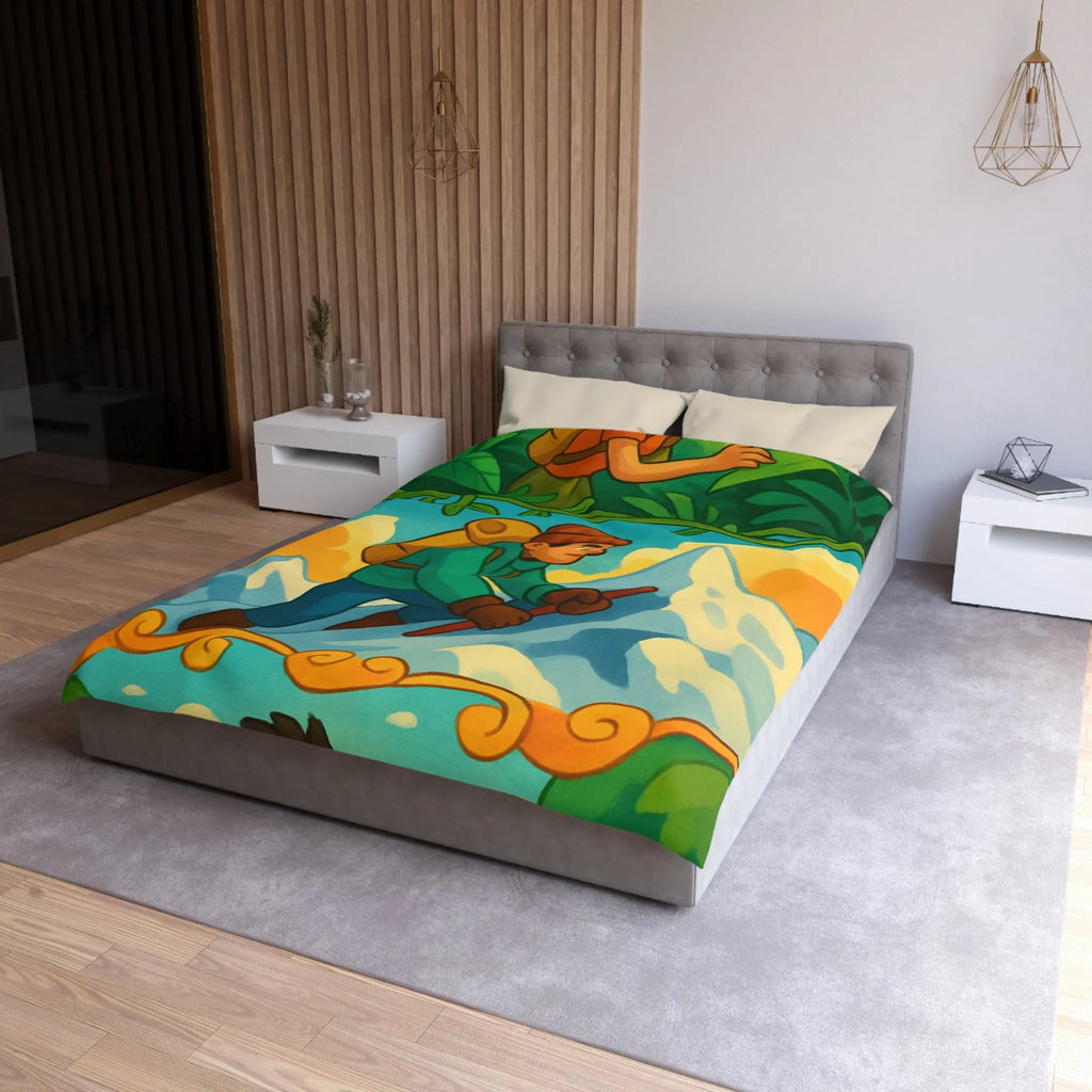 Housse de Couette Microfibre Création Artistique Moderne Design Exclusif Décoration Chambre