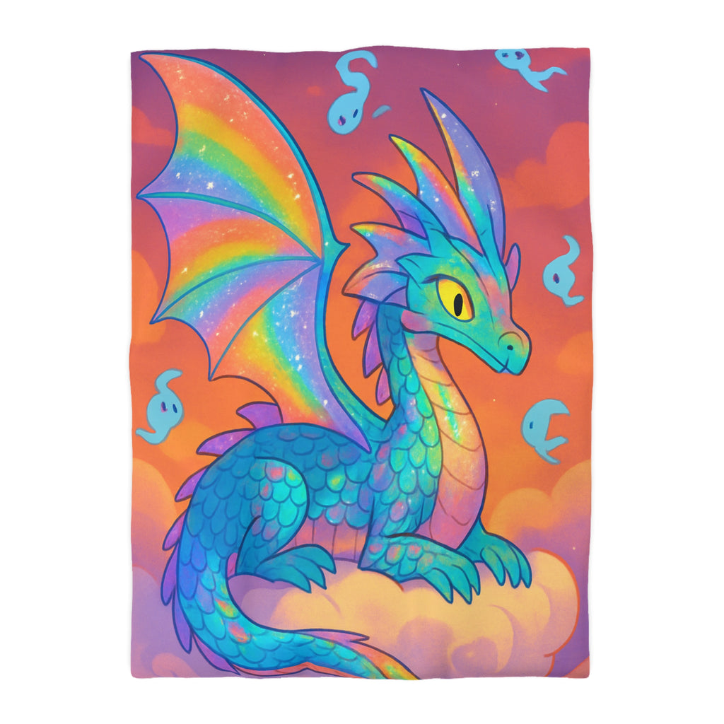 Housse de Couette Microfibre Illustration Unique Design Moderne Décoration Intérieure Raffinée