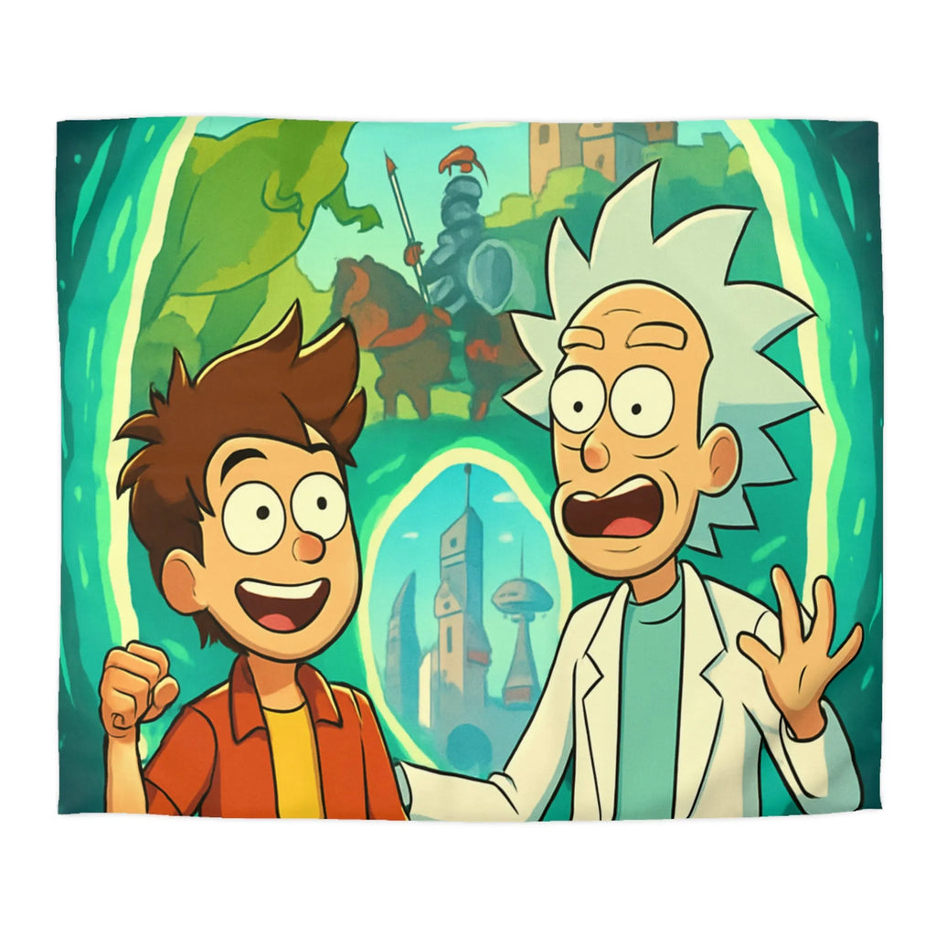 Housse de Couette Microfibre Art Graphique Contemporain Style Décoratif Chambre Tendance