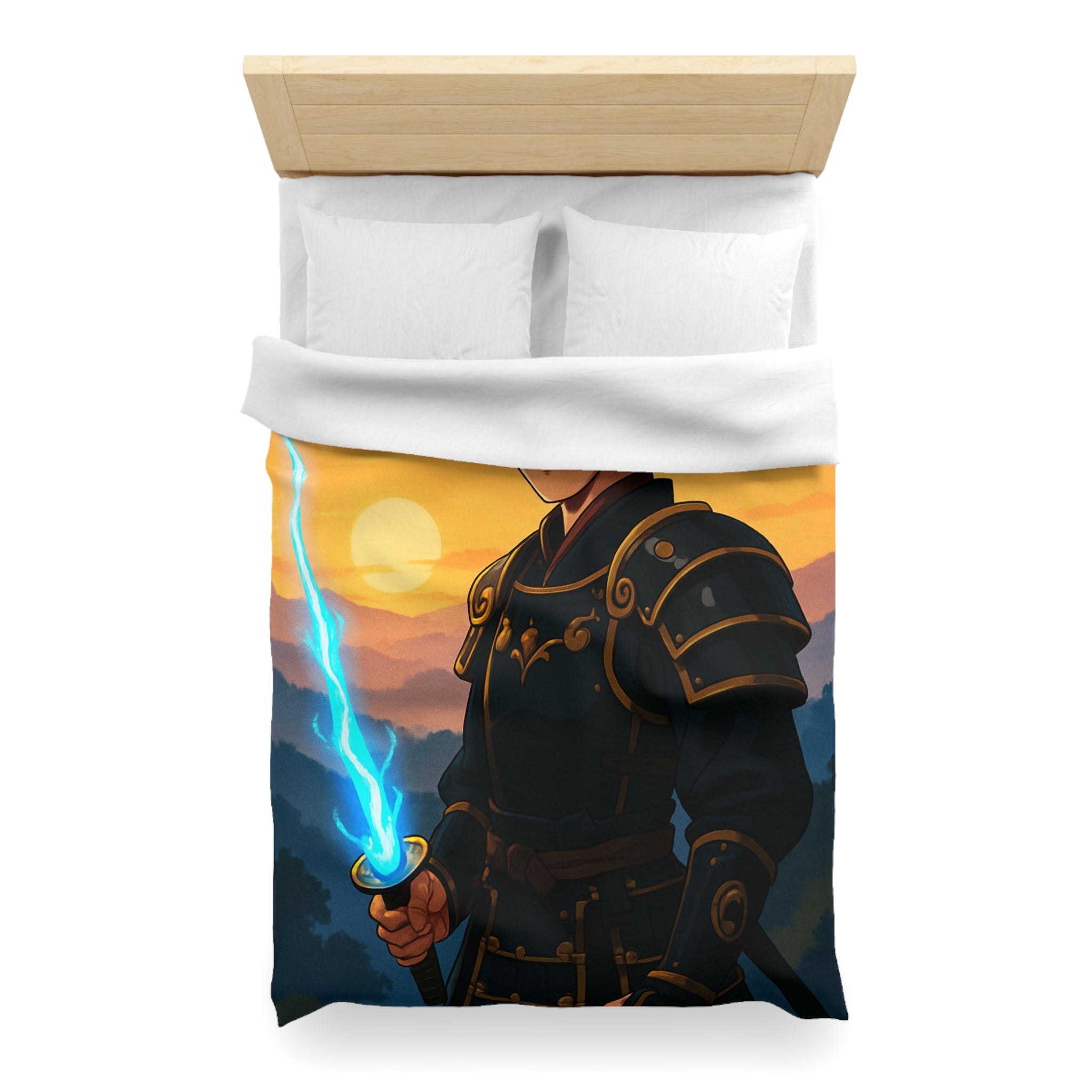 Housse de Couette Microfibre Motif Créatif Original Style Contemporain Chambre Élégante