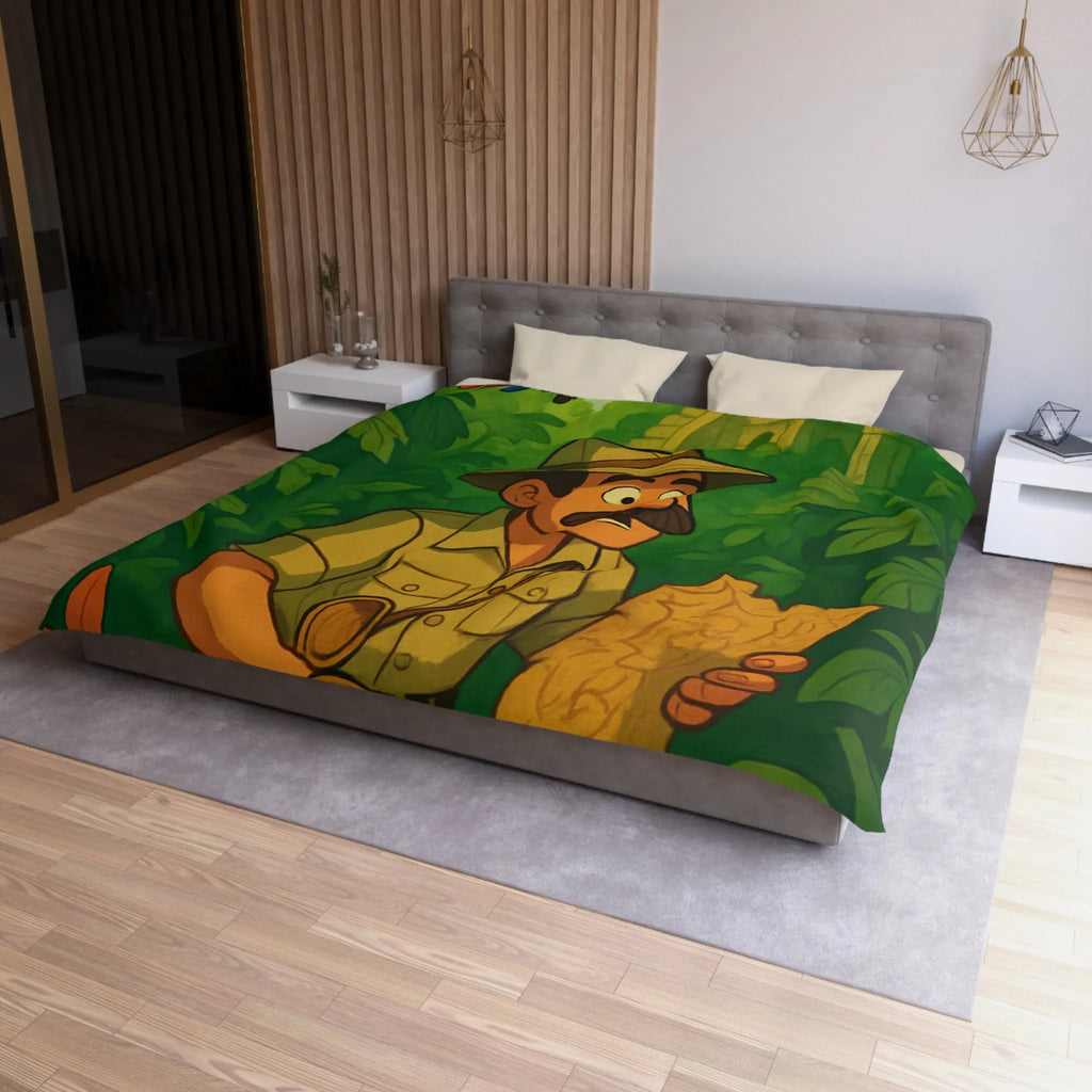 Décorez votre chambre avec une housse de couette aventure jungle et perroquet vibrant