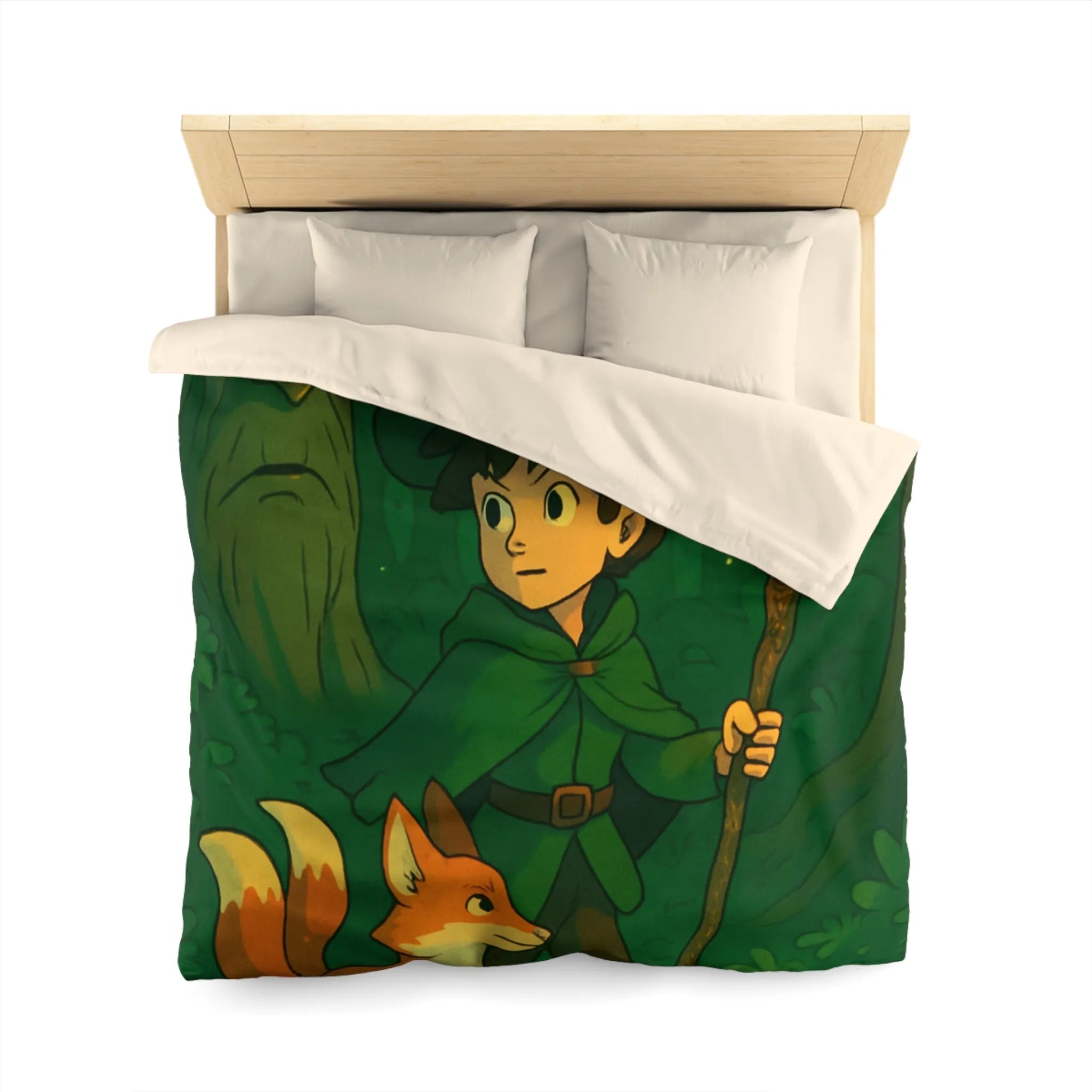 Housse de Couette Microfibre Art Graphique Contemporain Style Décoratif Chambre Tendance