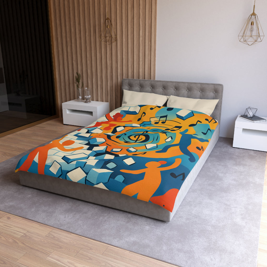 Housse de Couette Microfibre Création Artistique Moderne Design Exclusif Décoration Chambre