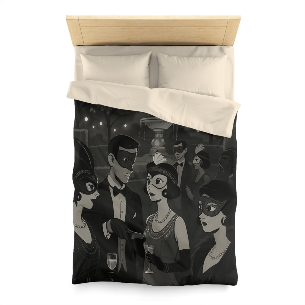 Housse de Couette Microfibre Motif Créatif Original Style Contemporain Chambre Élégante