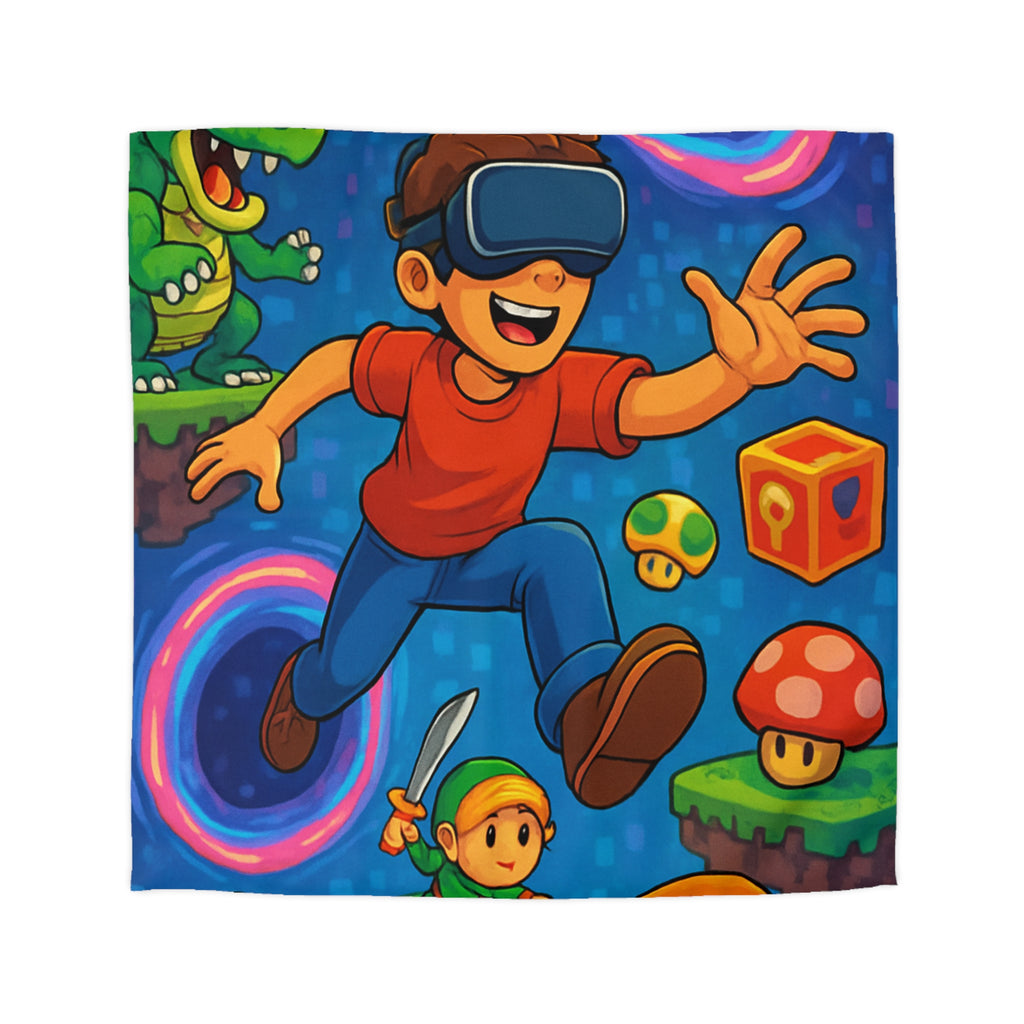 Housse de Couette Microfibre Illustration Unique Design Moderne Décoration Intérieure Raffinée