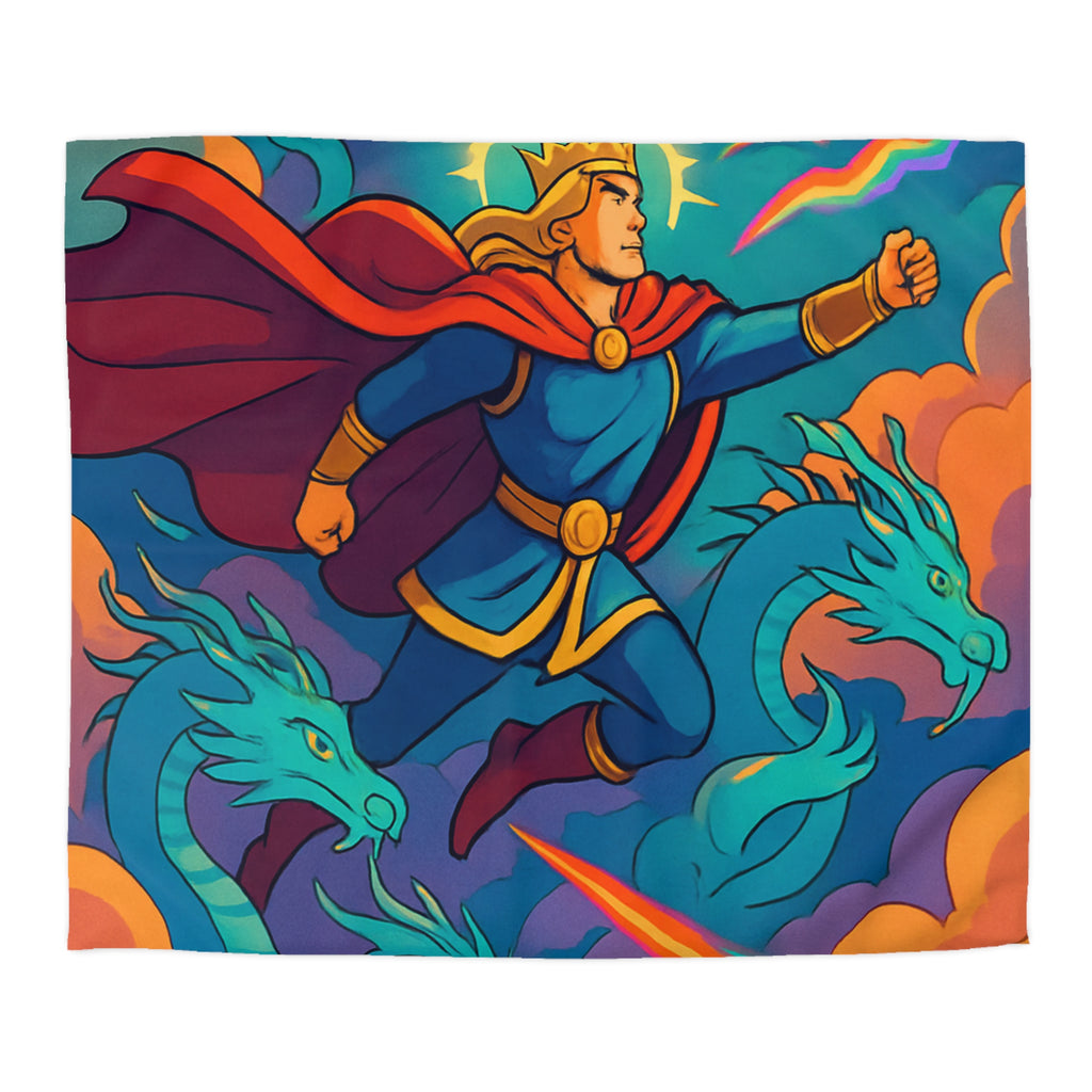 Housse de Couette Microfibre Motif Créatif Original Style Contemporain Chambre Élégante