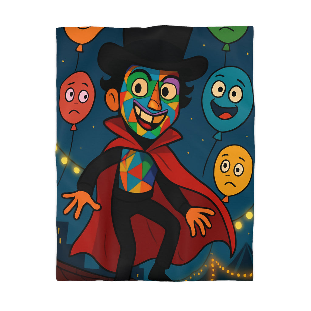 Housse de Couette Microfibre Design Artistique Moderne Décoration Chambre Confort Premium