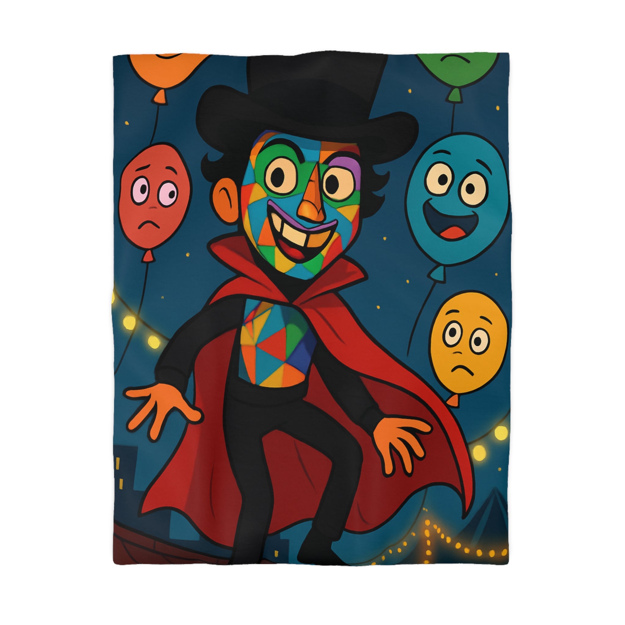 Housse de Couette Microfibre Design Artistique Moderne Décoration Chambre Confort Premium