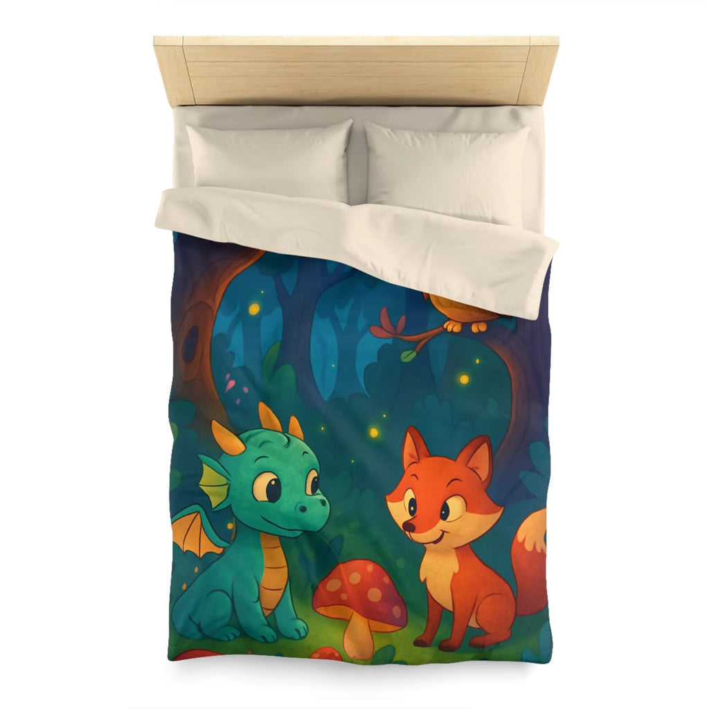 Housse de Couette Microfibre Art Graphique Contemporain Style Décoratif Chambre Tendance