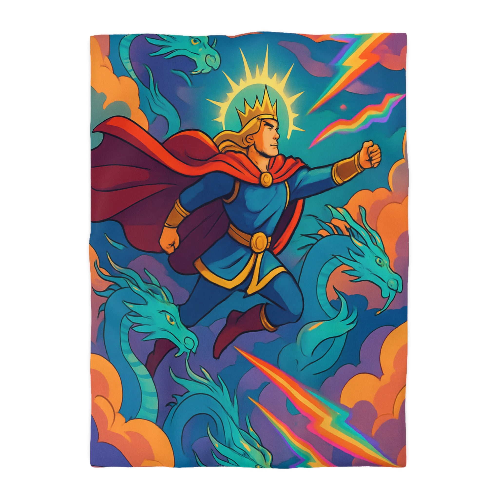 Housse de Couette Microfibre Motif Créatif Original Style Contemporain Chambre Élégante