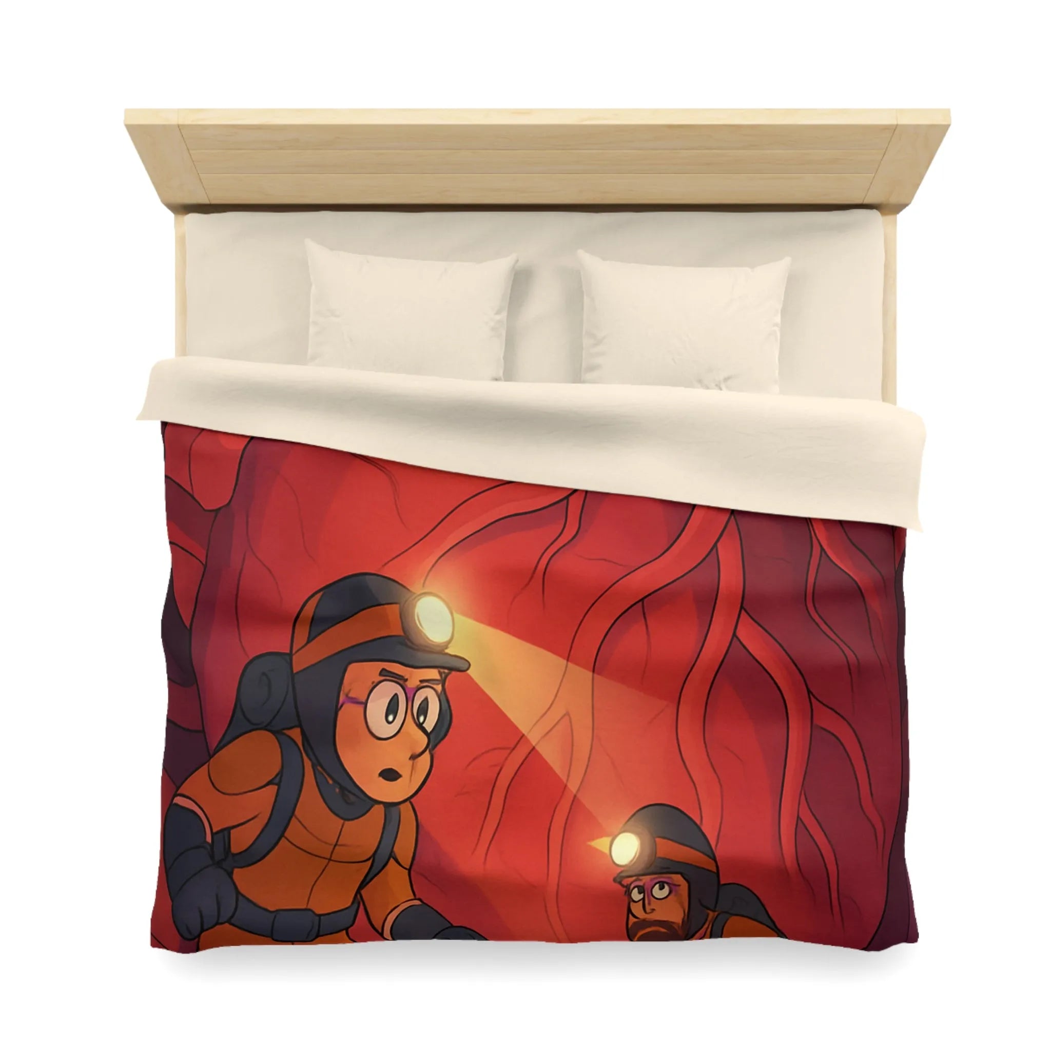 Explorez l’aventure intérieure avec une housse de couette motif cœur et explorateurs