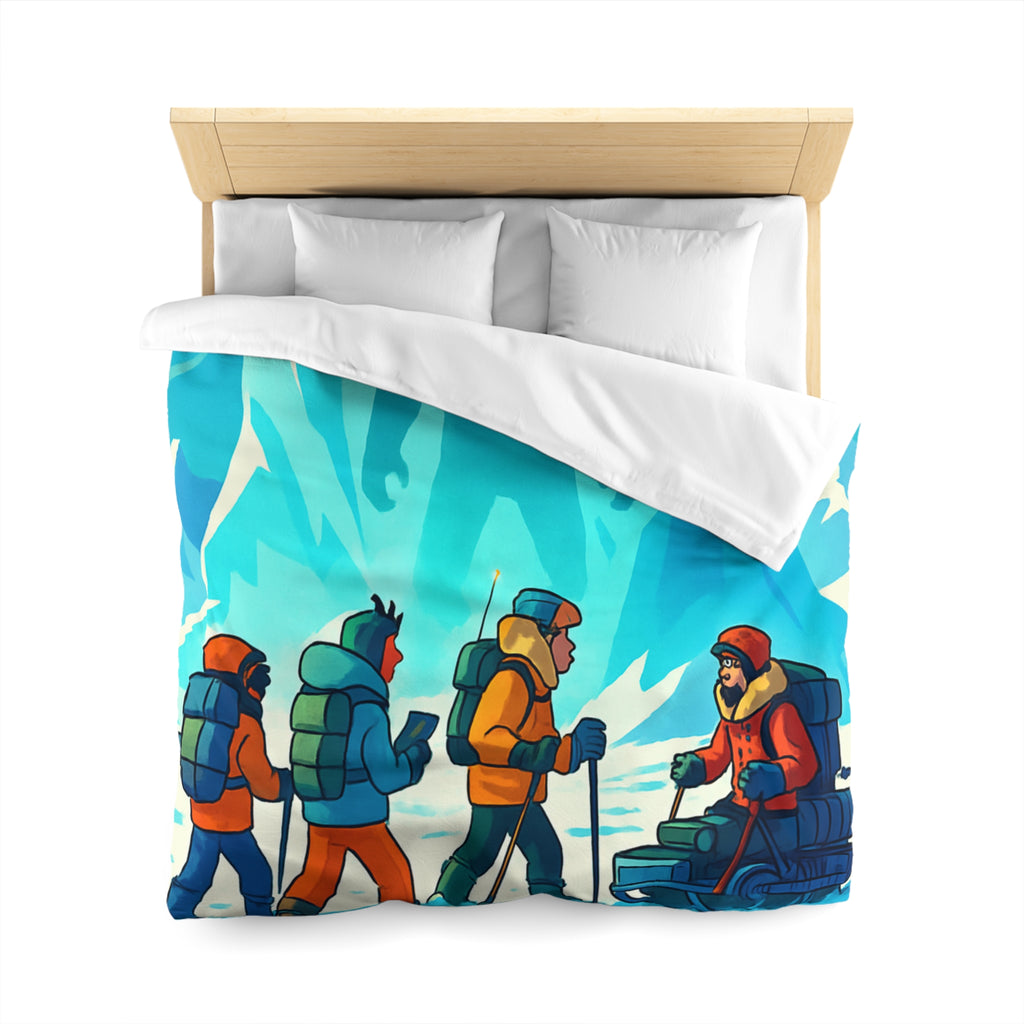 Housse de Couette Microfibre Illustration Unique Design Moderne Décoration Intérieure Raffinée