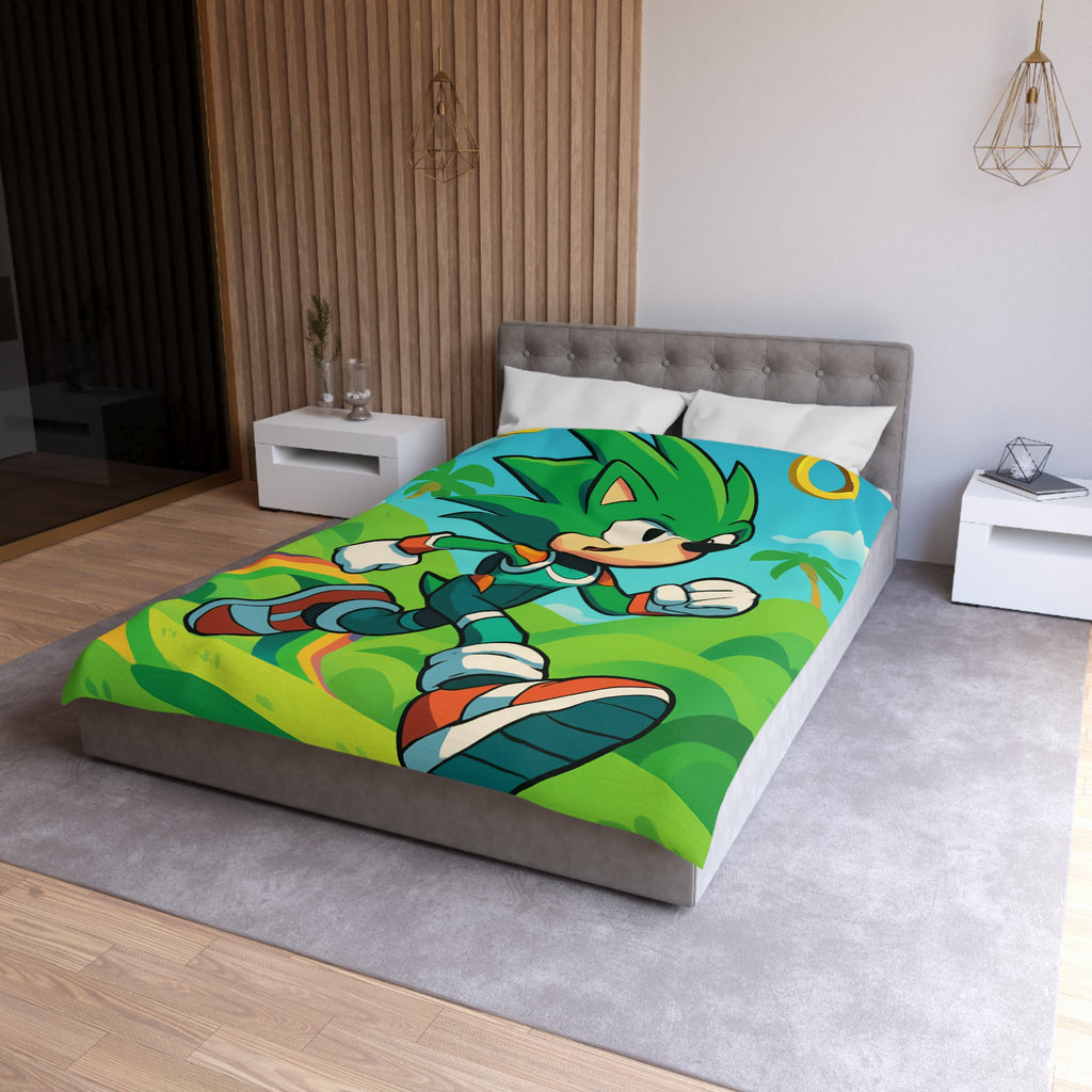 Housse de Couette Microfibre Motif Créatif Original Style Contemporain Chambre Élégante