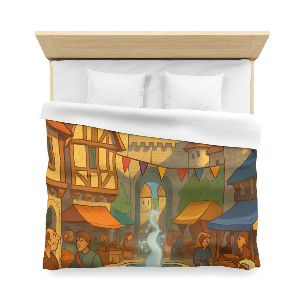 Housse de Couette Microfibre Design Artistique Moderne Décoration Chambre Confort Premium