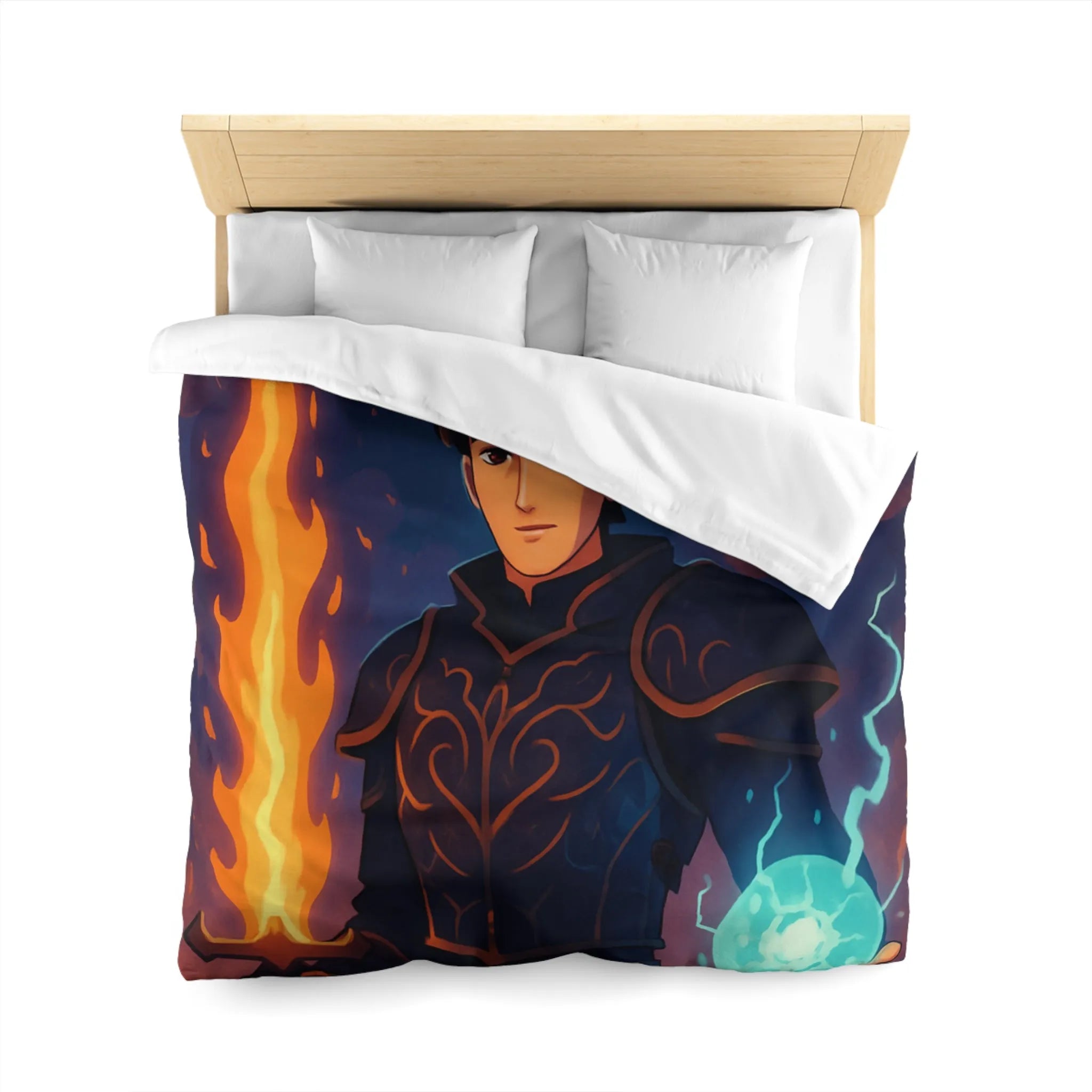 Housse de Couette Microfibre Art Graphique Contemporain Style Décoratif Chambre Tendance