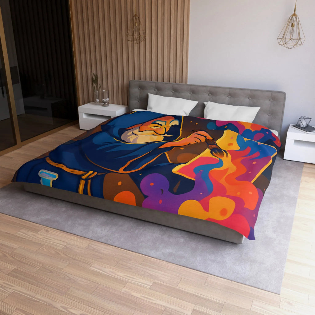 Créez une ambiance magique avec une housse de couette sorcier artistique et colorée