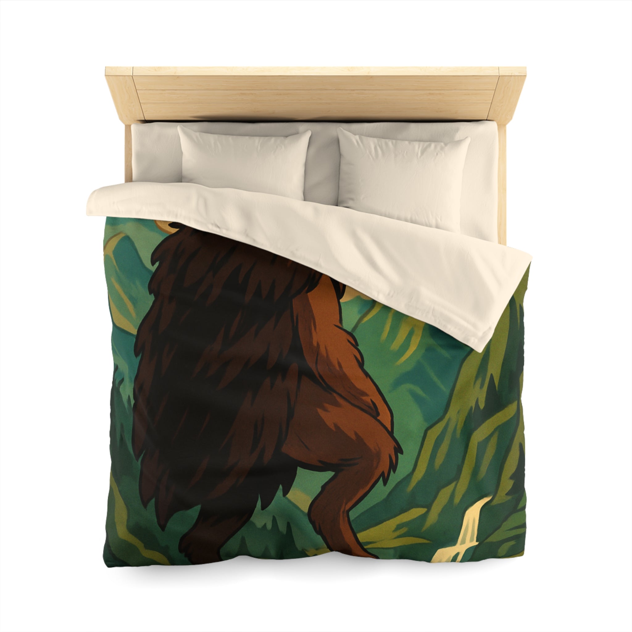 Housse de Couette Microfibre Design Artistique Moderne Décoration Chambre Confort Premium