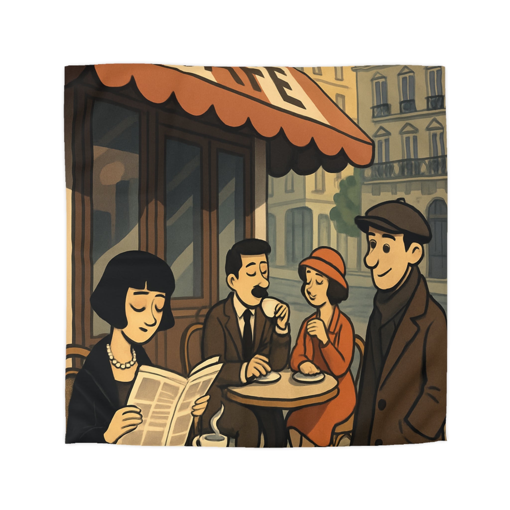 Housse de Couette Microfibre Design Artistique Moderne Décoration Chambre Confort Premium