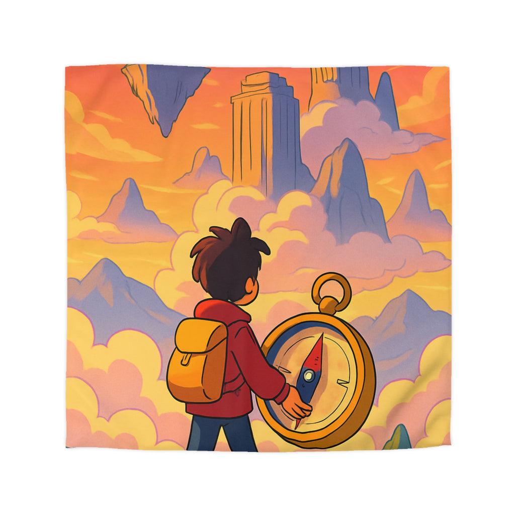 Housse de Couette Microfibre Motif Créatif Original Style Contemporain Chambre Élégante