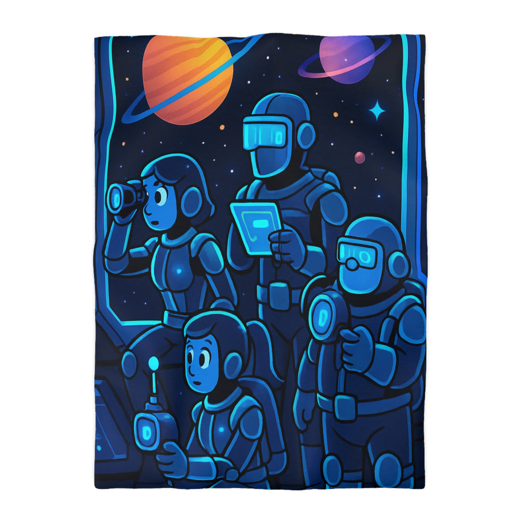 Housse de Couette Microfibre Motif Créatif Original Style Contemporain Chambre Élégante